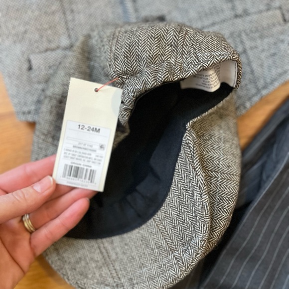 2T bundle, pin stripe pants, herringbone vest and paddy cap (which is NWT) - Picture 3 of 4